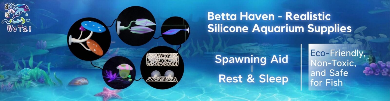 betta haven - realistic, silicone aquarium supplies. spawning aid, rest & sleep. Eco-Friendly, Non-Toxic, and Safe for Fish.